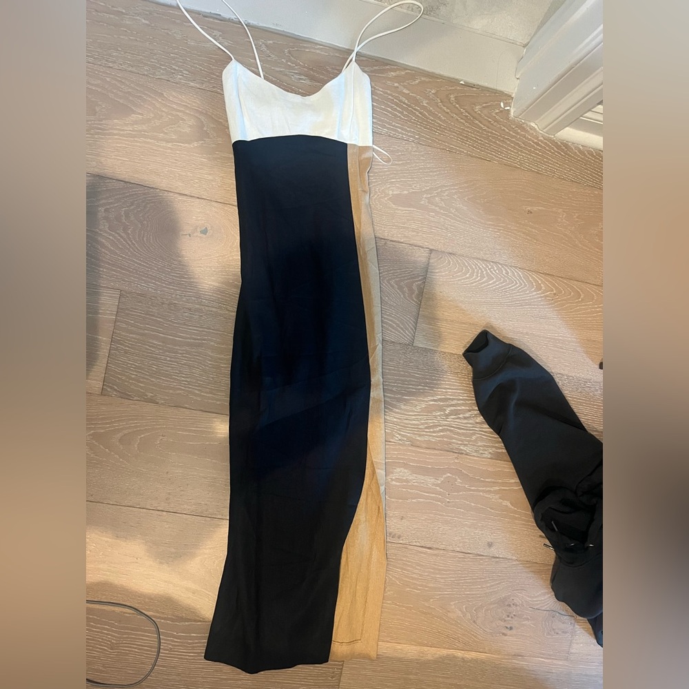 NWT Zara Europe colorblock maxi dress